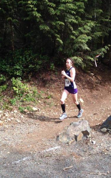 Annie running Tiger Mountain Trail Run